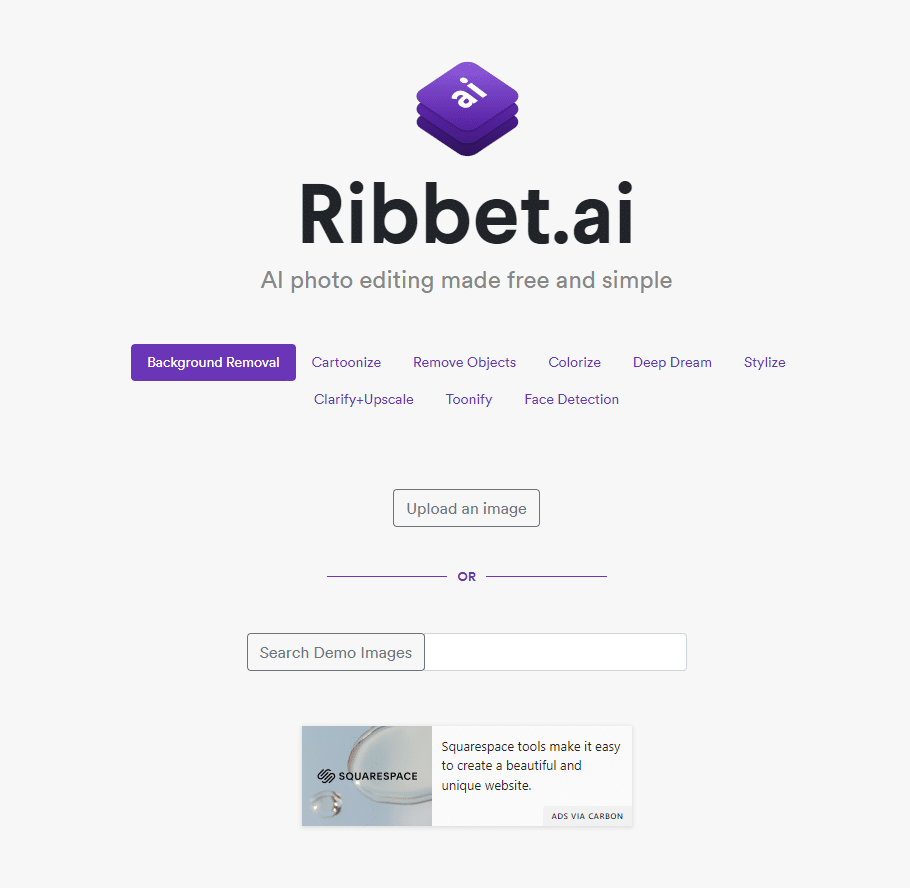 Ribbet.ai：免费的简易多功能图片处理工具 - 宝藏AI导航