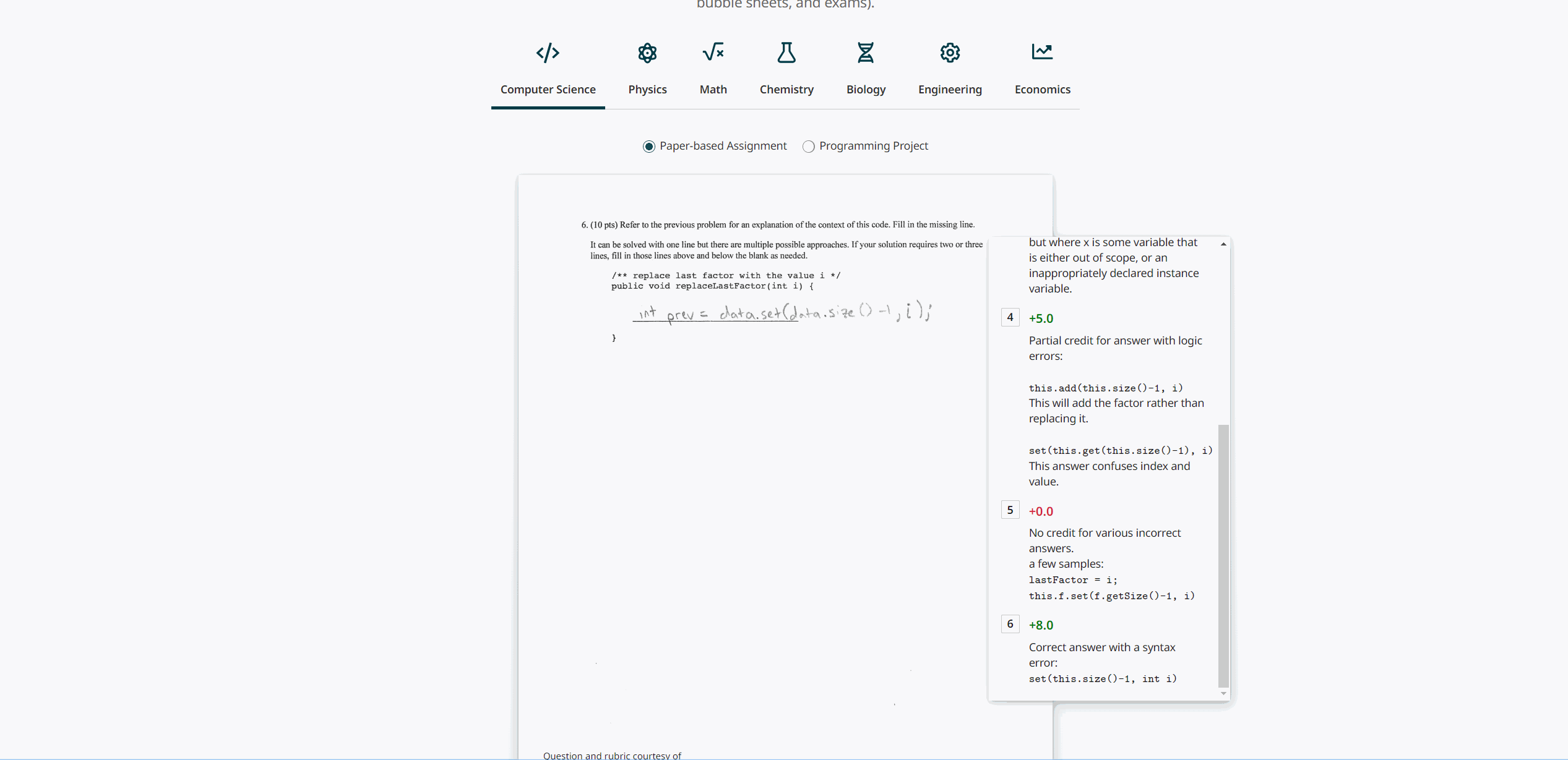 Gradescope:全学科 AI 自动批改作业工具